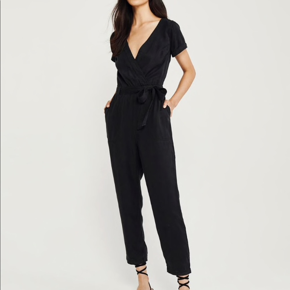 Abercrombie Black Utility Jumpsuit
